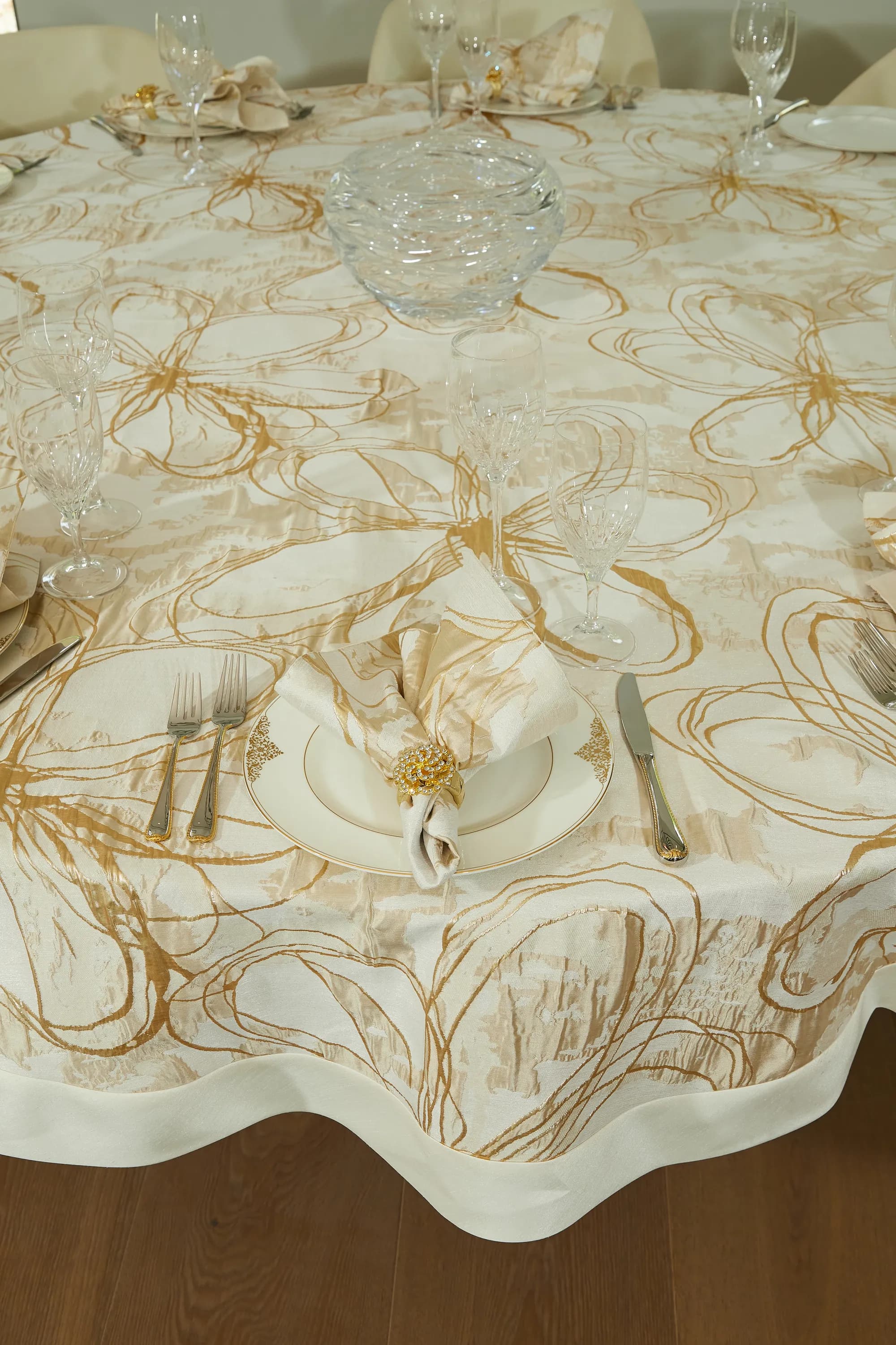Gold Floral Placemats